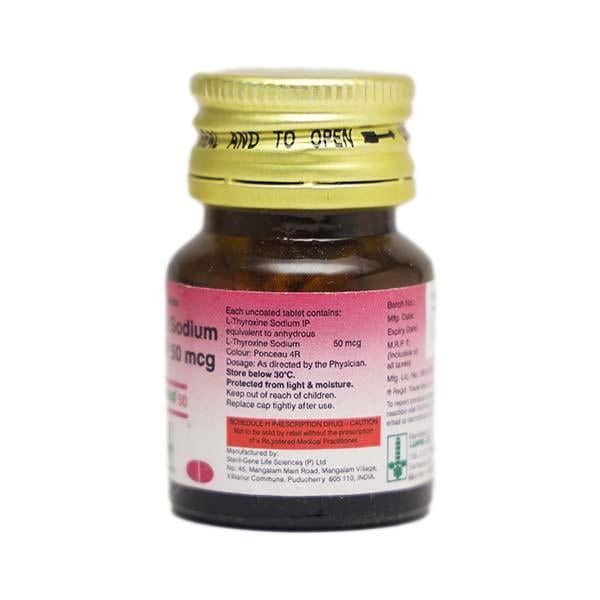 THYROUP 50mcg Tablet 120's