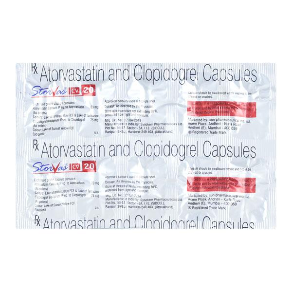 Storvas CV 20mg Capsule 10'S