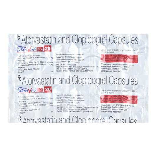 Storvas CV 20mg Capsule 10'S
