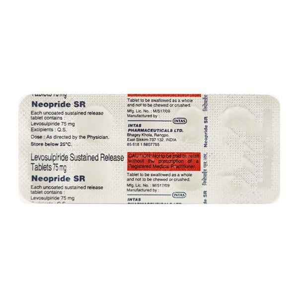 Neopride SR 75mg Tablet 10'S