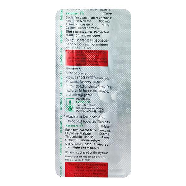 Ketoflam T 4mg Tablet 10'S