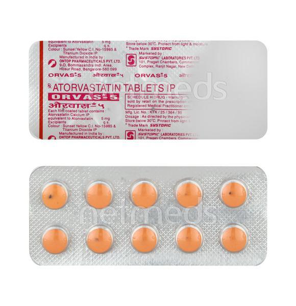 Orvas 5mg Tablet 10'S