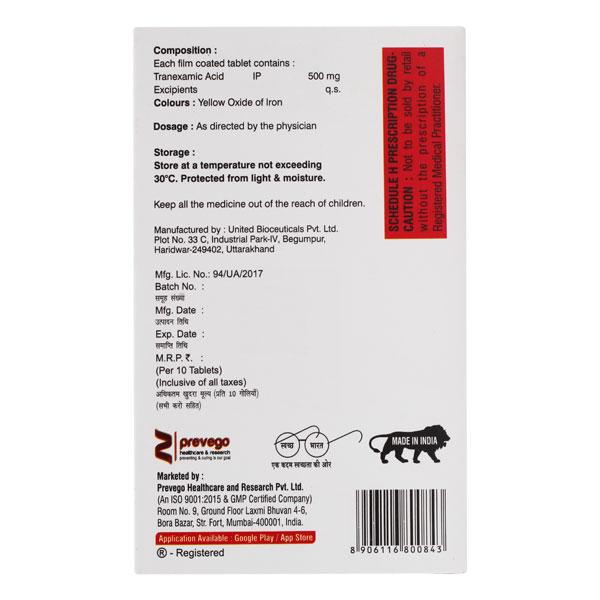 TRANEXAVAG Tablet 10's