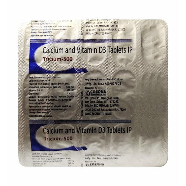 Tricium 500mg Tablet 15'S