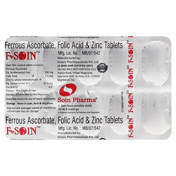 F SOIN Tablet 10's