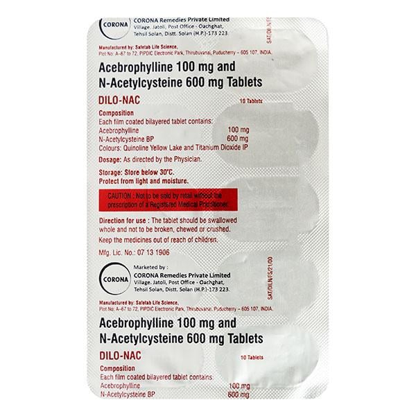 DILO NAC Tablet 10's