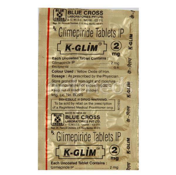 K Glim 2mg Tablet 15'S