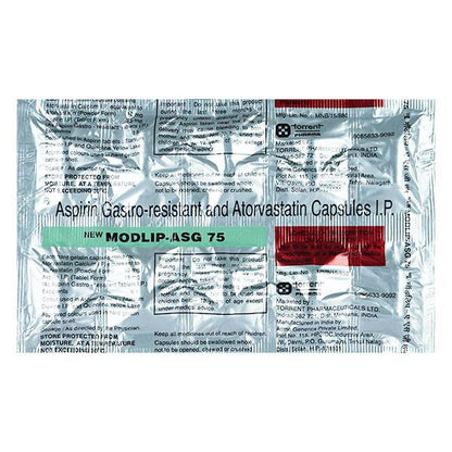 NEW Modlip Asg 75mg Capsule 10'S