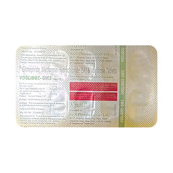 VOGLIDOZ GM 3 Tablet 10's