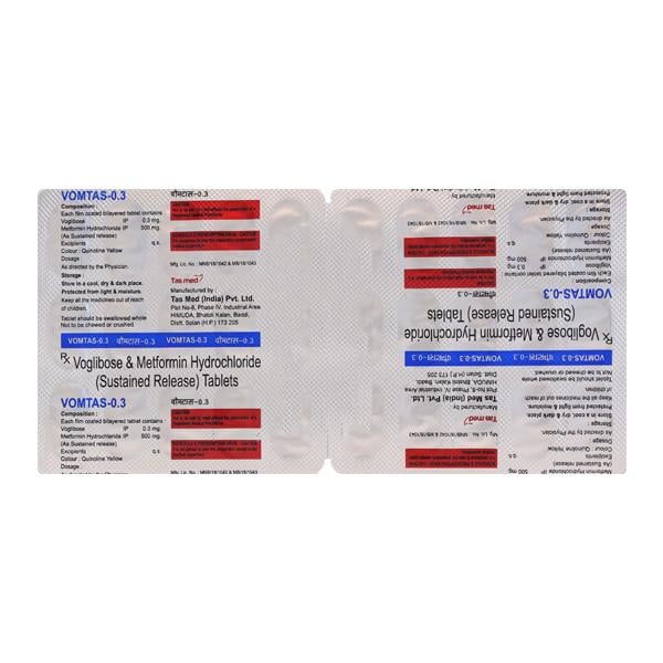 VOMTAS 0.3 Tablet 15's