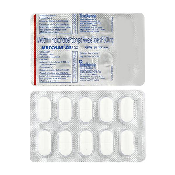 Metchek SR 500mg Tablet 10'S