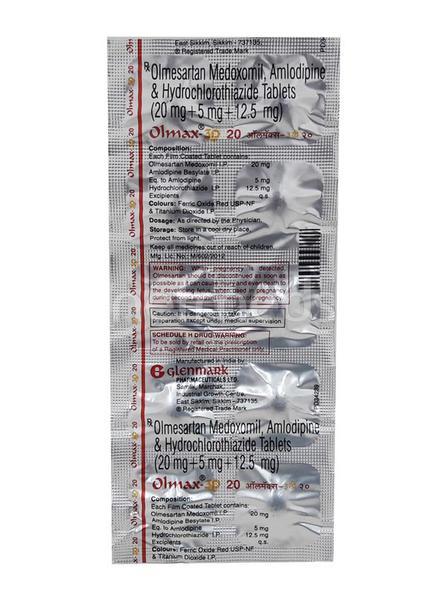 Olmax 3D 20mg Tablet 10'S