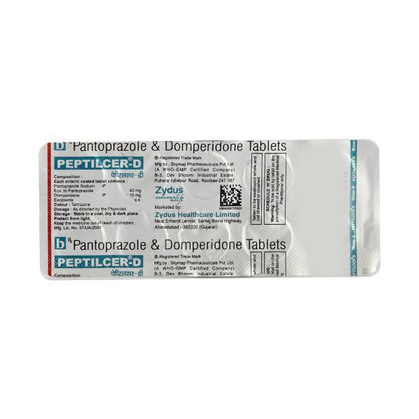 Peptilcer D 10/40mg Tablet 10'S