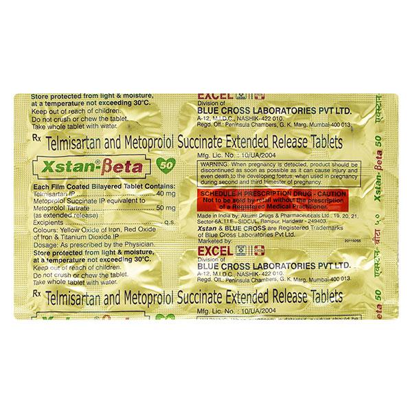 XSTAN BETA 50mg Tablet 15's