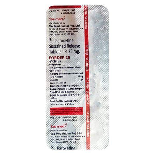 FORDEP 25MG TABLET 10'S