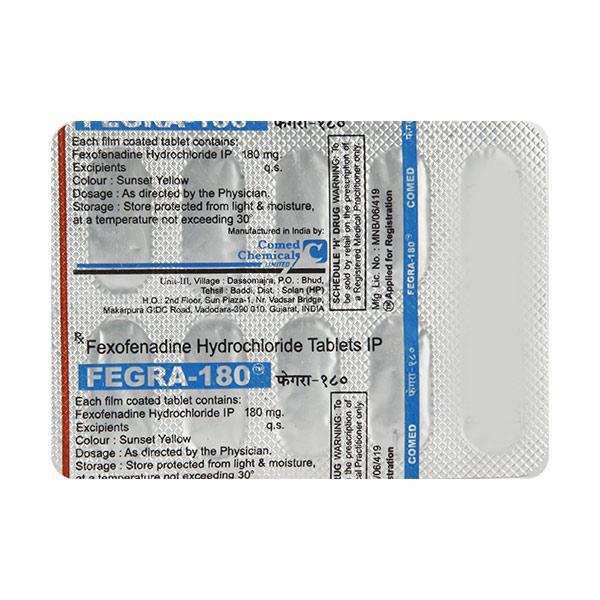 Fegra 180mg Tablet 10'S