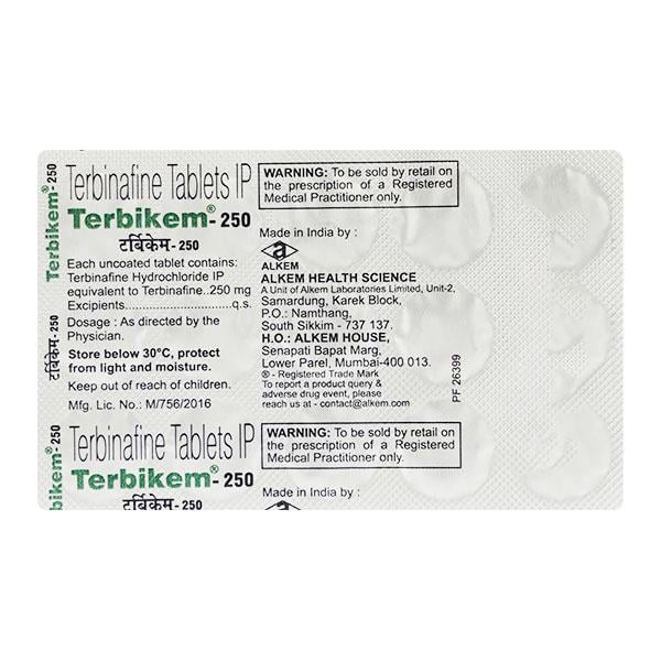 TERBIKEM 250mg Tablet 15's