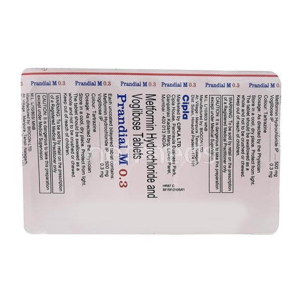 Prandial M 0.3mg Tablet 10'S