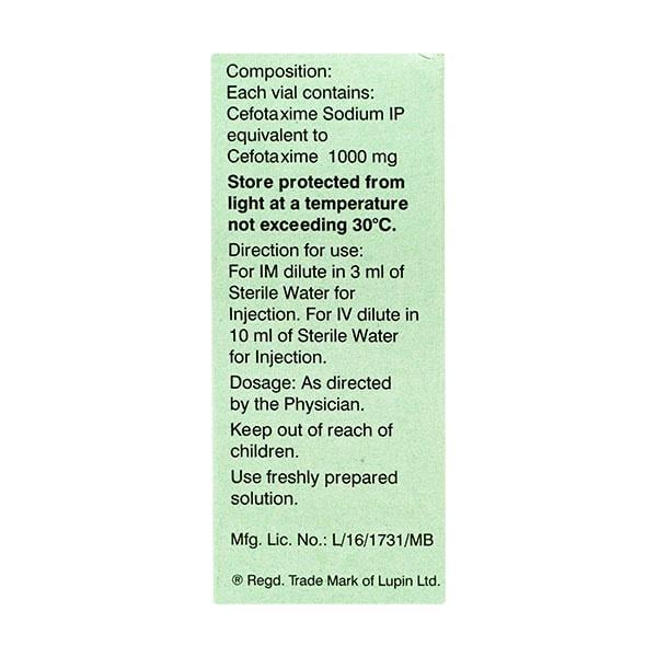 Cefantral 1gm Injection 1's