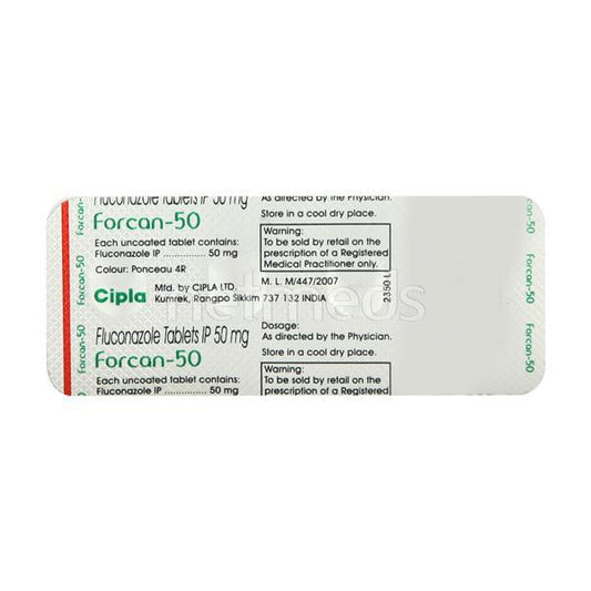 Forcan 50mg Tablet 4'S