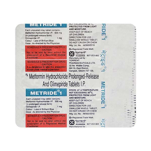 Metride 1mg Tablet 15'S