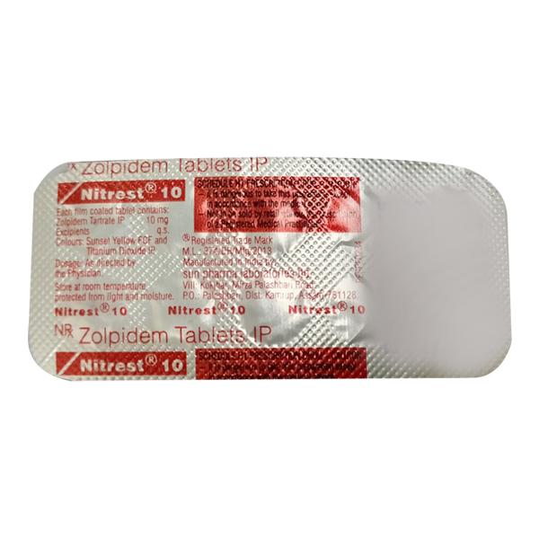 Nitrest 10mg Tablet 10'S