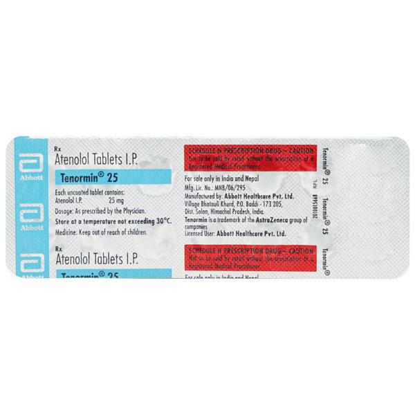 Tenormin 25mg Tablet 14'S