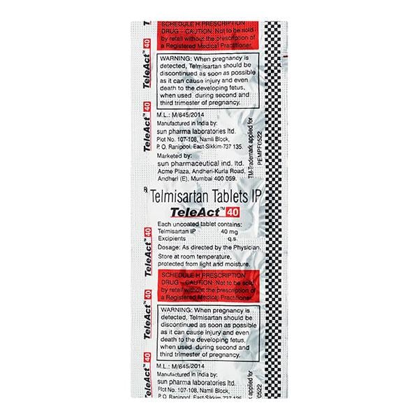 Teleact 40mg Tablet 10'S