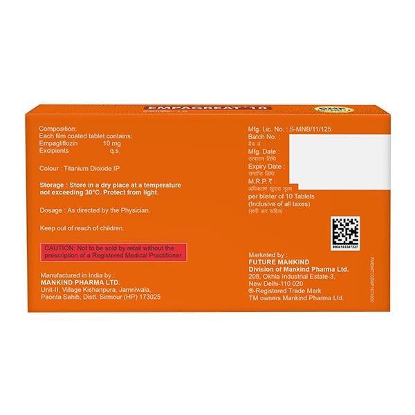 EMPAGREAT 10 Tablet 10's