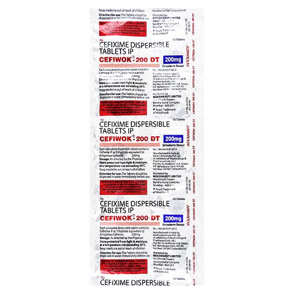 Cefiwok DT 200mg Tablet 10'S