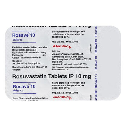 Rosave 10mg Tablet 15'S