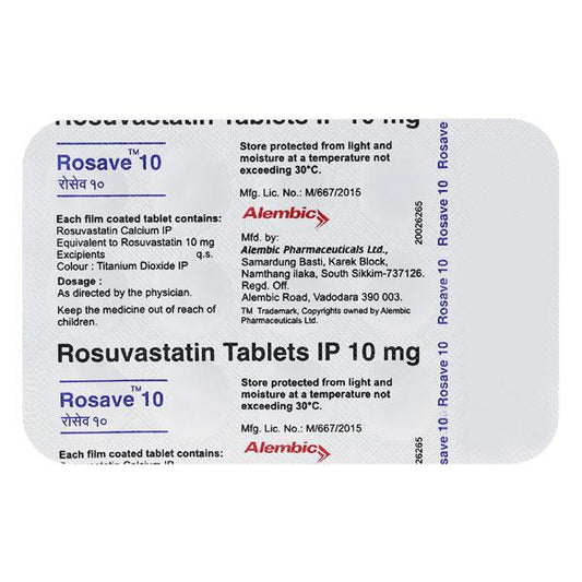 Rosave 10mg Tablet 15'S