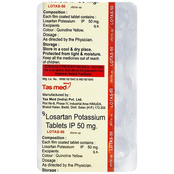 LOTAS 50mg Tablet 15's