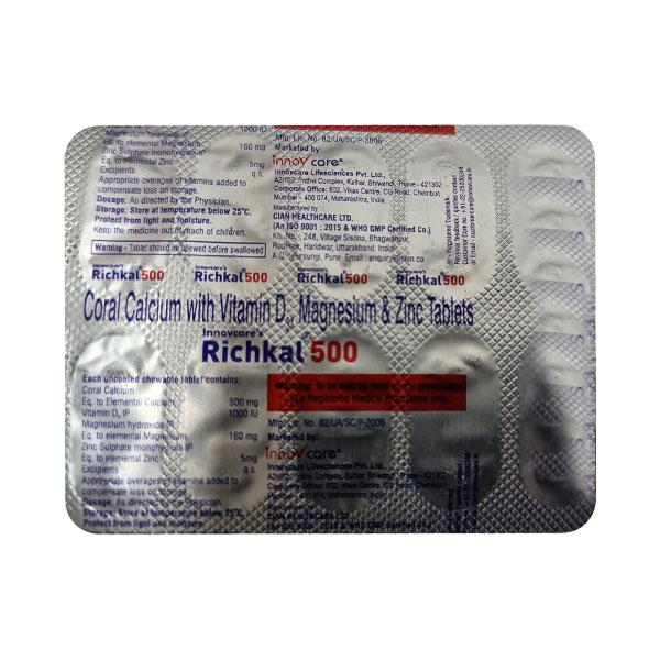 Richkal 500mg Tablet 10'S