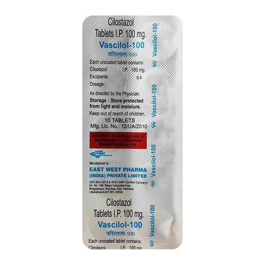 Vascilol 100mg Tablet 10'S