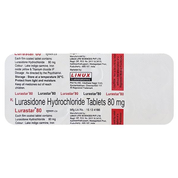 Lurastar 80mg Tablet 10'S