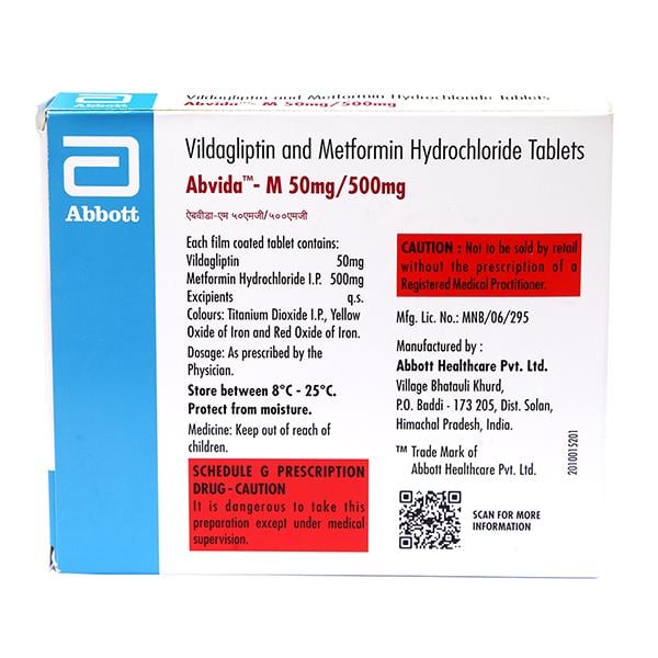 ABVIDA M 50/500mg Tablet 15's