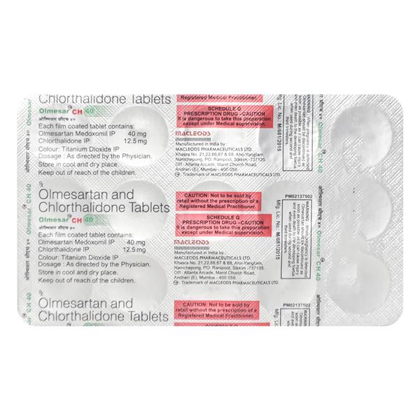 TRIOLMESAR CH 40 Tablet 15's