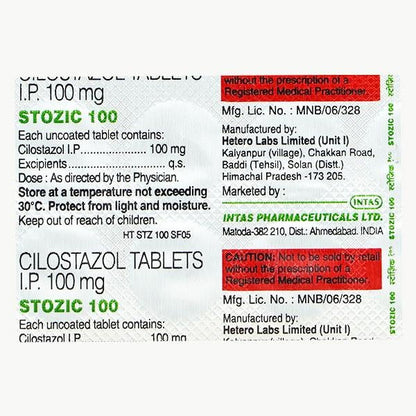 Stozic 100mg Tablet 10'S