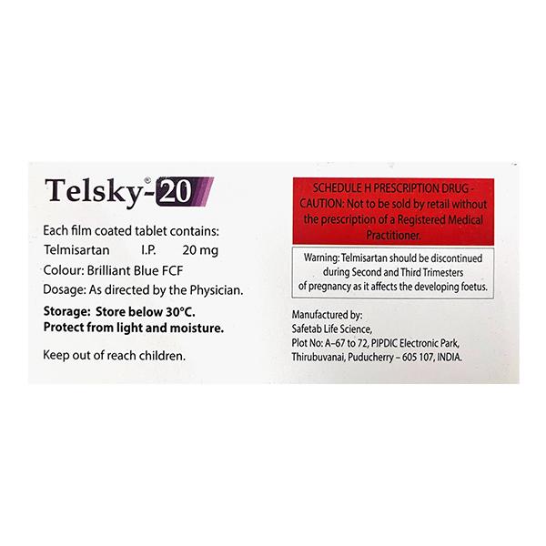 TELSKY 20 Tablet 15's