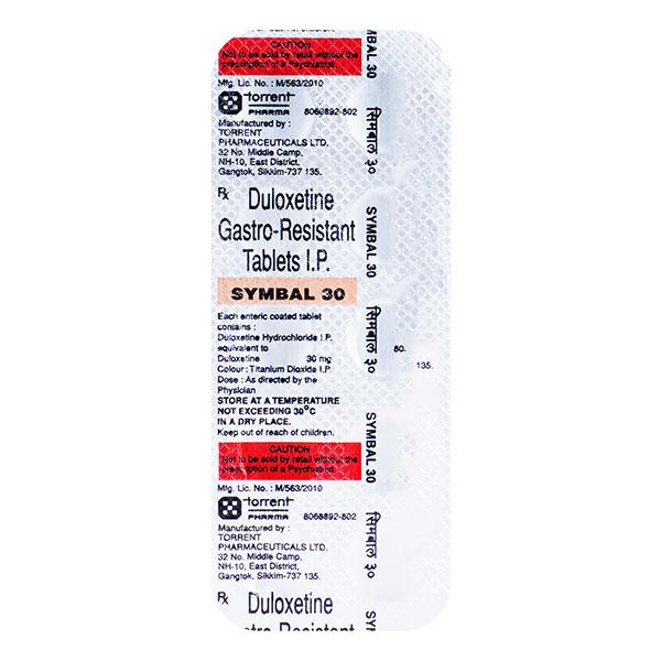 Symbal 30mg Tablet 10'S