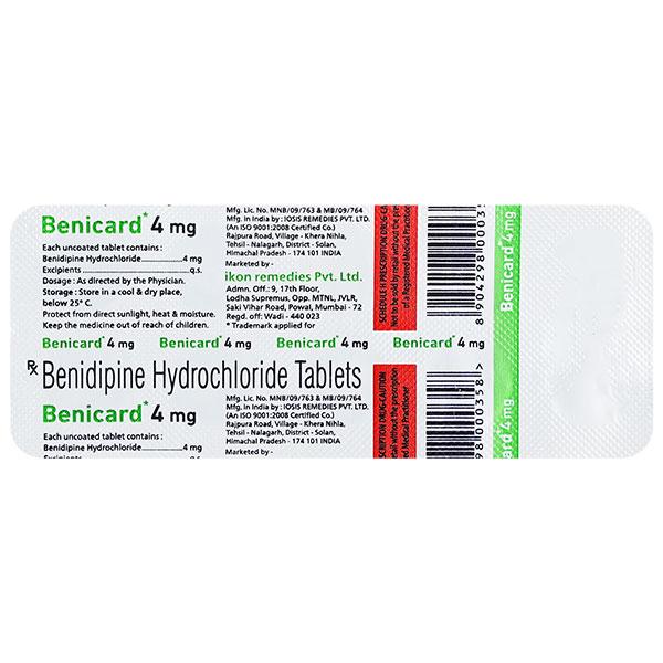 BENICARD 4 Tablet 10's