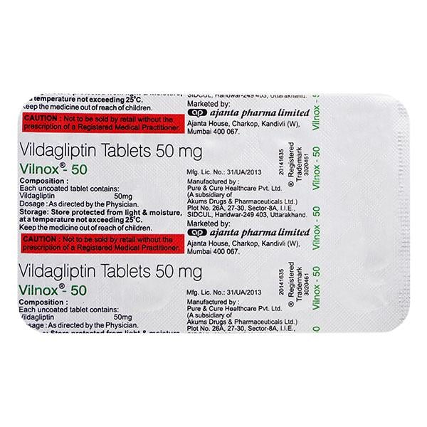 VILNOX 50 Tablet 15's