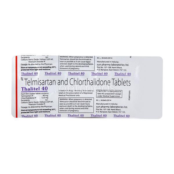 Thalitel 40mg Tablet 10'S