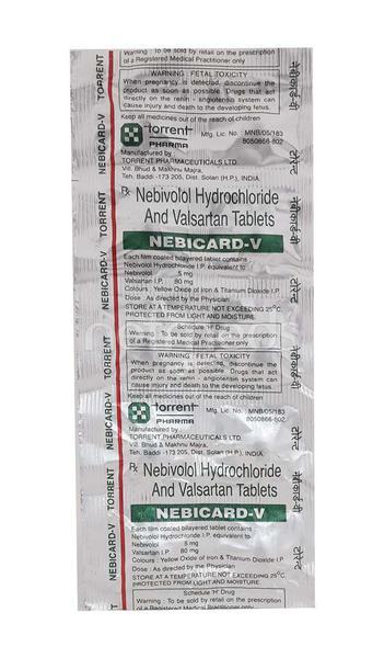 Nebicard V Tablet 10'S