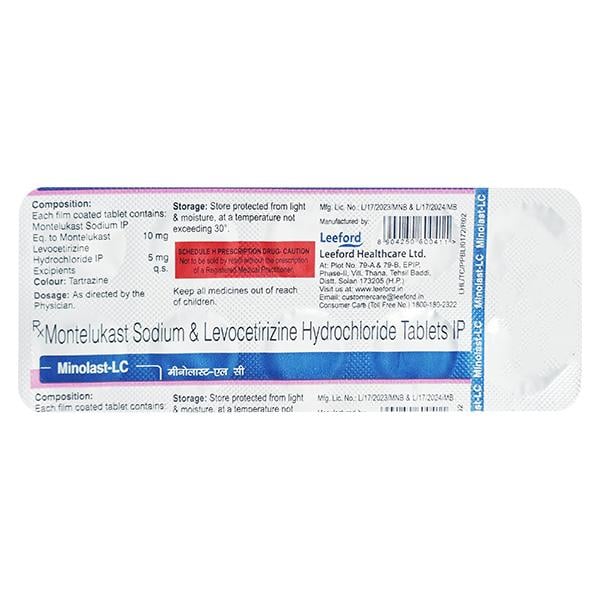 Minolast LC 10/5mg Tablet 10'S
