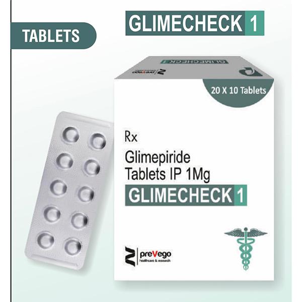 GLIMECHECK 1 Tablet 10's