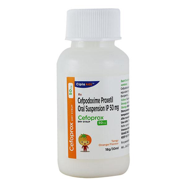 Cefoprox 50mg Tangy Orange Flavour Dry Syrup 30ml