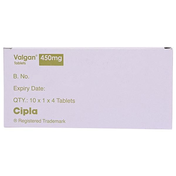 Valgan 450mg Tablet 4'S
