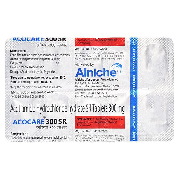 ACOCARE 300 SR Tablet 10's